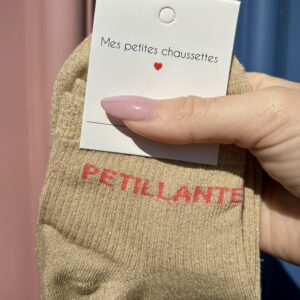 Chaussettes PETILLANTE beige